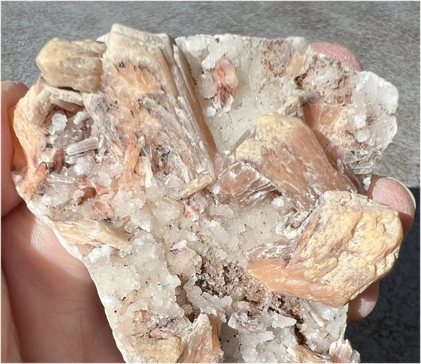 ~Sparkly~ Orange STILBITE   Druzy Quartz Specimen - Intuition, Creativity