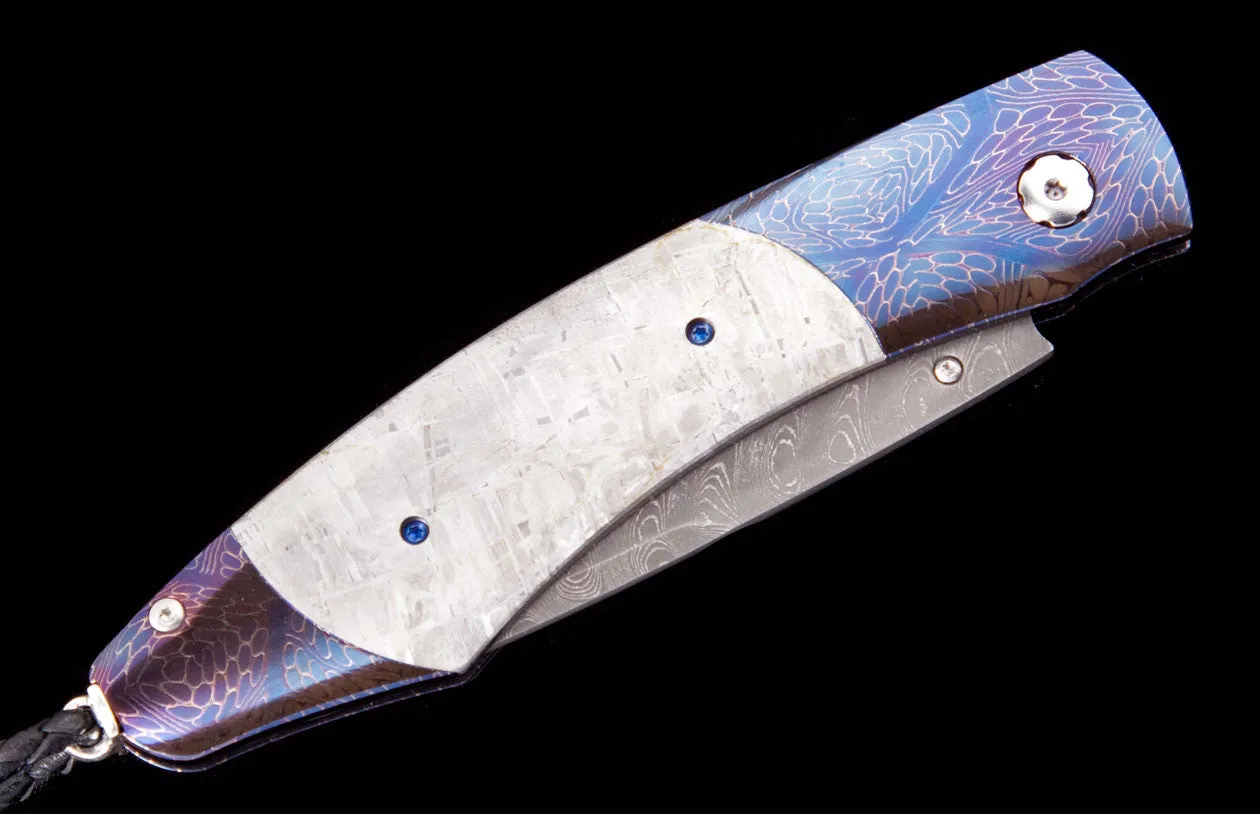Spearpoint Spatial Pocket Knife with Gibeon Meteorite