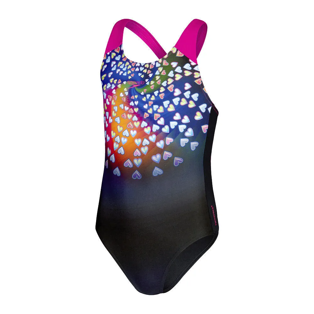 Speedo Girls Digital Placement Splashback One Piece