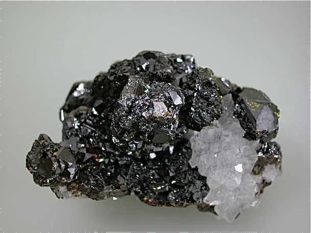 Sphalerite on Quartz, Deardorff Mine, Ozark-Mahoning Company, Cave-in-Rock District, Southern Illinois miniature 3.5 x 4 x 6 cm $65. Online 4/22 SOLD
