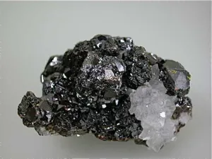 Sphalerite on Quartz, Deardorff Mine, Ozark-Mahoning Company, Cave-in-Rock District, Southern Illinois miniature 3.5 x 4 x 6 cm $65. Online 4/22 SOLD