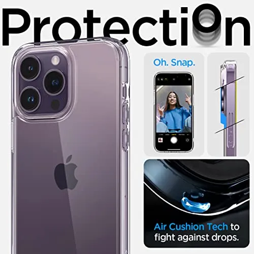 Spigen Ultra Hybrid [Anti-Yellowing Technology] Designed for iPhone 14 Pro Max Case (2022) - Crystal Clear