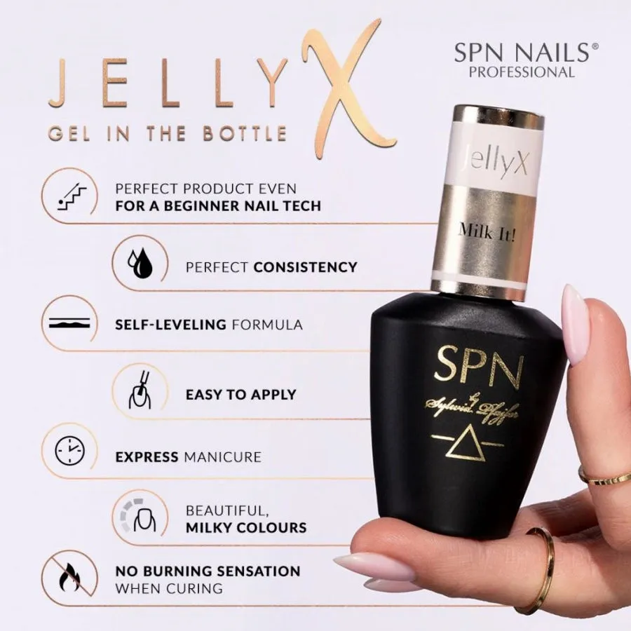 SPN Nails Jellyx UV/LED Gel Nail Polish Baby Powder