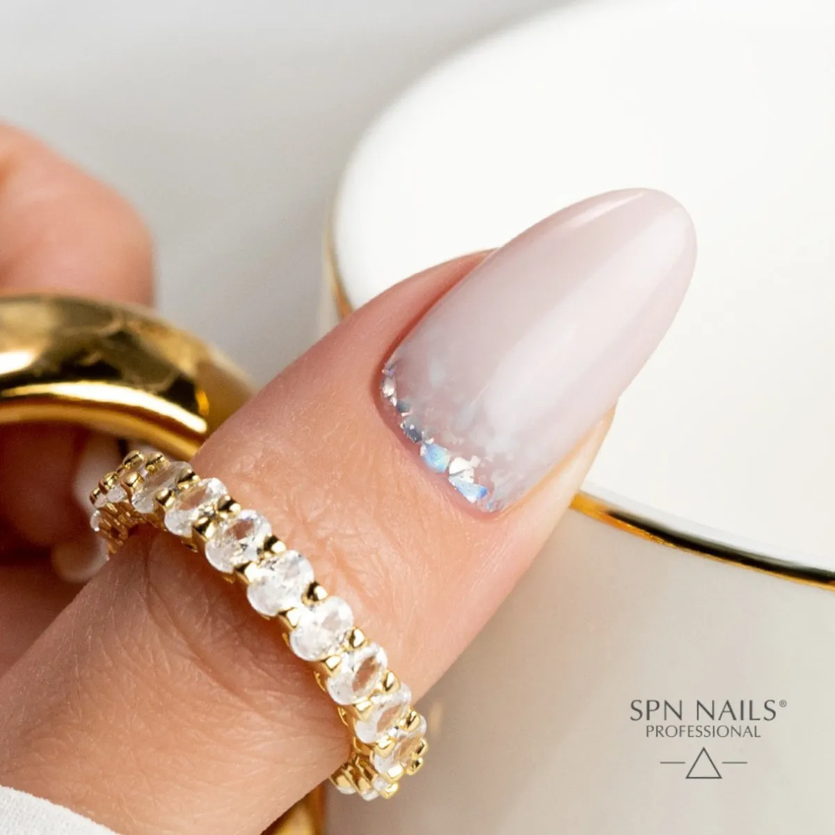 SPN Nails UV LaQ Bling Top Holographic Silver