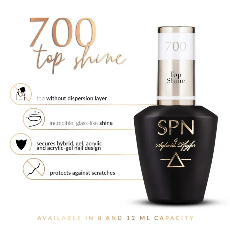 SPN Nails UV LaQ Hybrid Top Shine 700