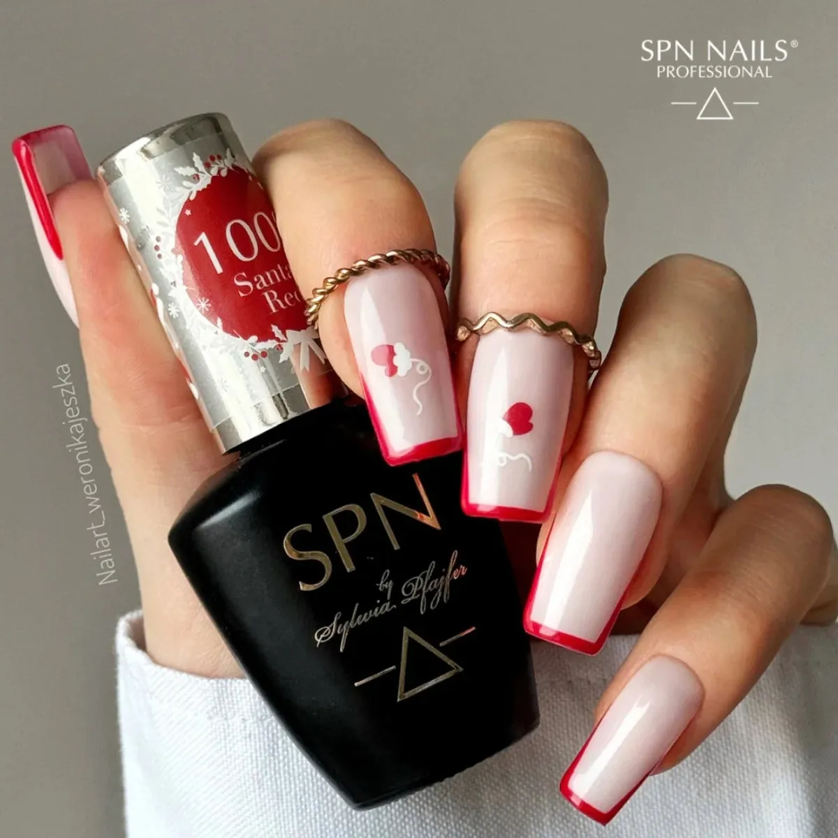 SPN Nails UV/LED Gel Polish 1008 Santa's Red