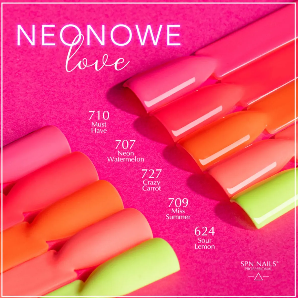 SPN Nails UV/LED Gel Polish 707 Neon Watermelon