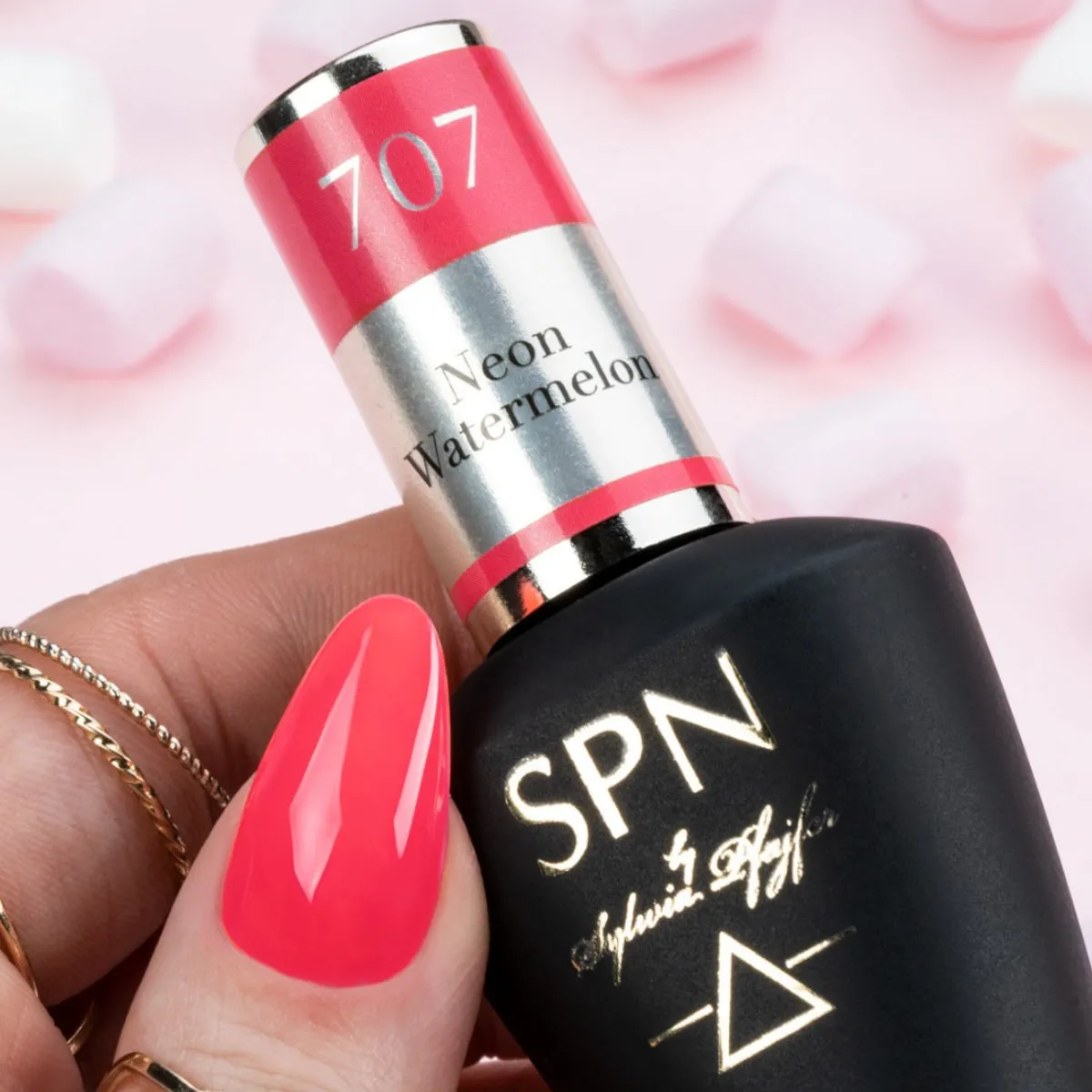 SPN Nails UV/LED Gel Polish 707 Neon Watermelon
