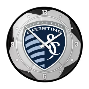 Sporting Kansas City: Soccer Ball - Modern Disc Wall Clock
