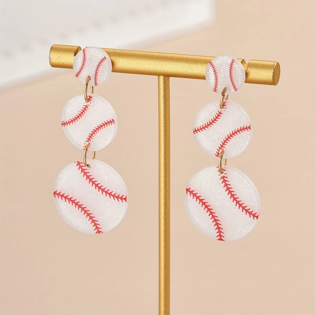 Sporty Chic Handmade Polymer Clay  Sports Ball Earrings