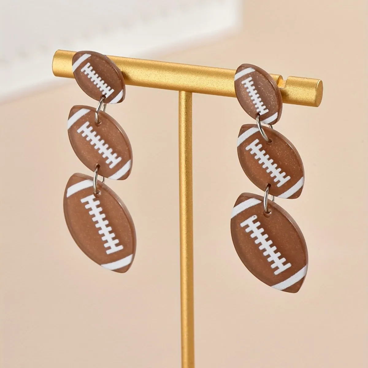 Sporty Chic Handmade Polymer Clay  Sports Ball Earrings