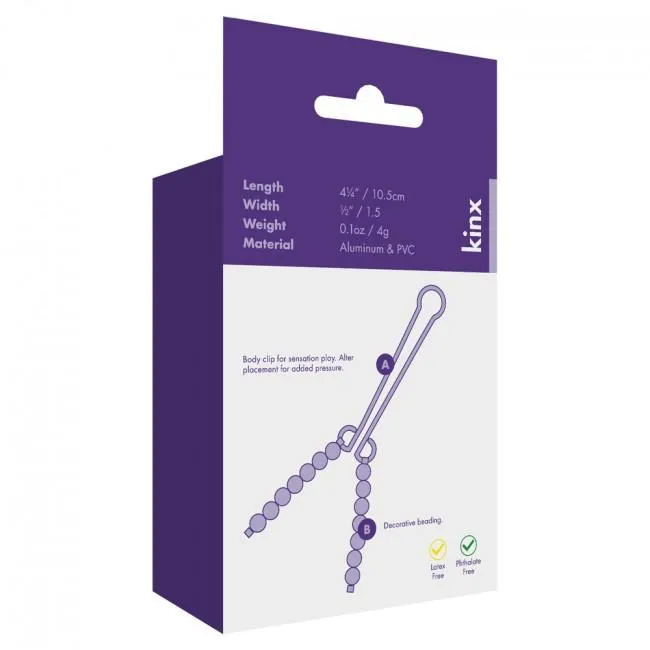 Squeeze & Please Beaded Body Clip - Waterproof Multi-Purpose Clip