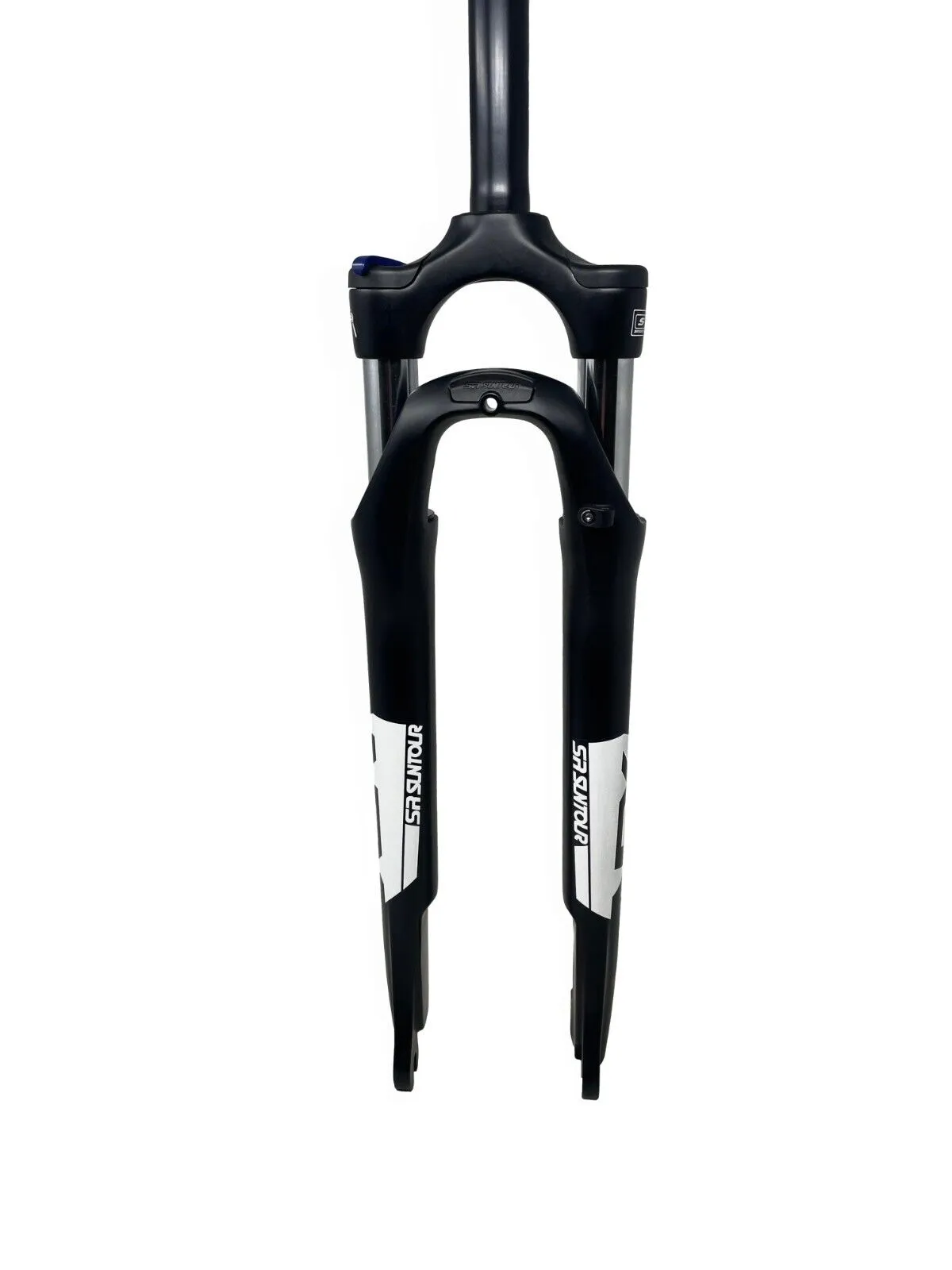 SR Suntour NEX-DS HLO 700c Suspension Fork - Matt Black & White - 63mm Travel