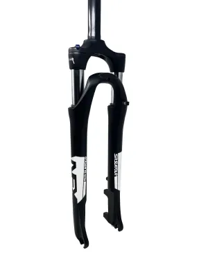 SR Suntour NEX-DS HLO 700c Suspension Fork - Matt Black & White - 63mm Travel