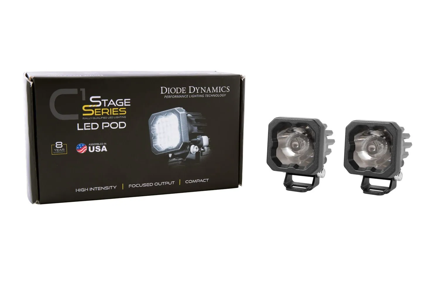 SSC1 White Sport Standard LED Pod (pair)