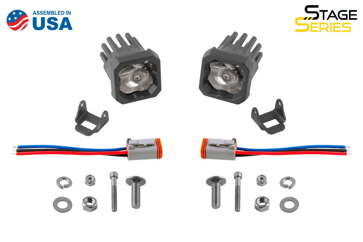 SSC1 White Sport Standard LED Pod (pair)