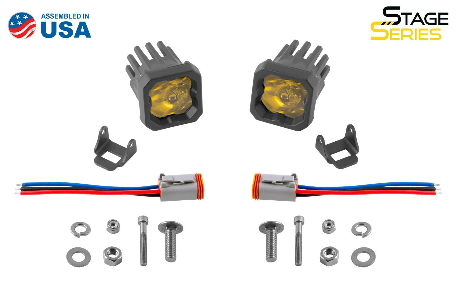 SSC1 Yellow Pro Standard LED Pod (pair)