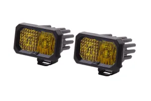 SSC2 SAE Yellow Sport Standard LED Pod (pair)