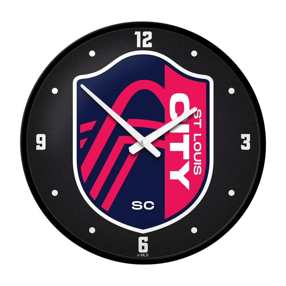 St. Louis CITY SC: Modern Disc Wall Clock