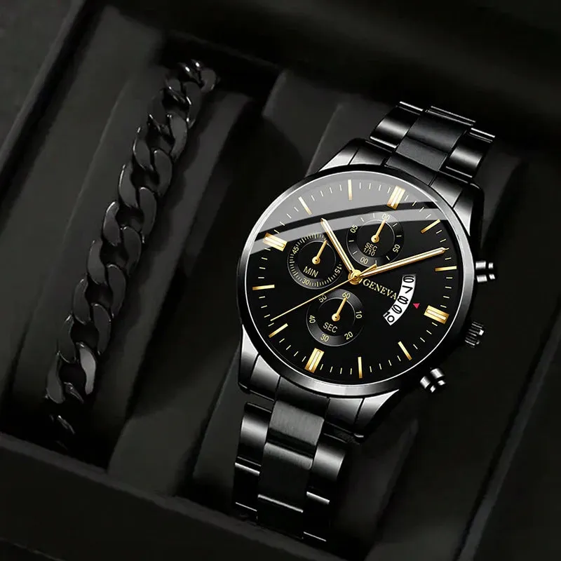 Stainless Steel Men's Quartz Watch