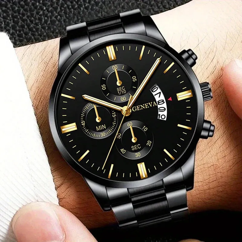 Stainless Steel Men's Quartz Watch