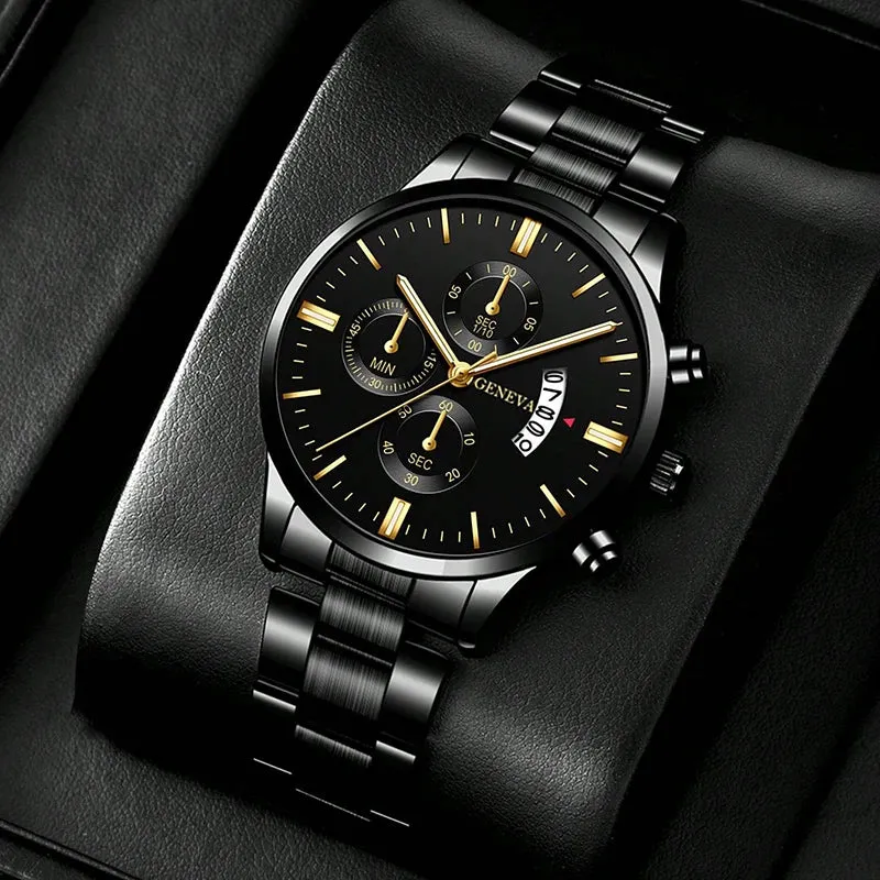 Stainless Steel Men's Quartz Watch