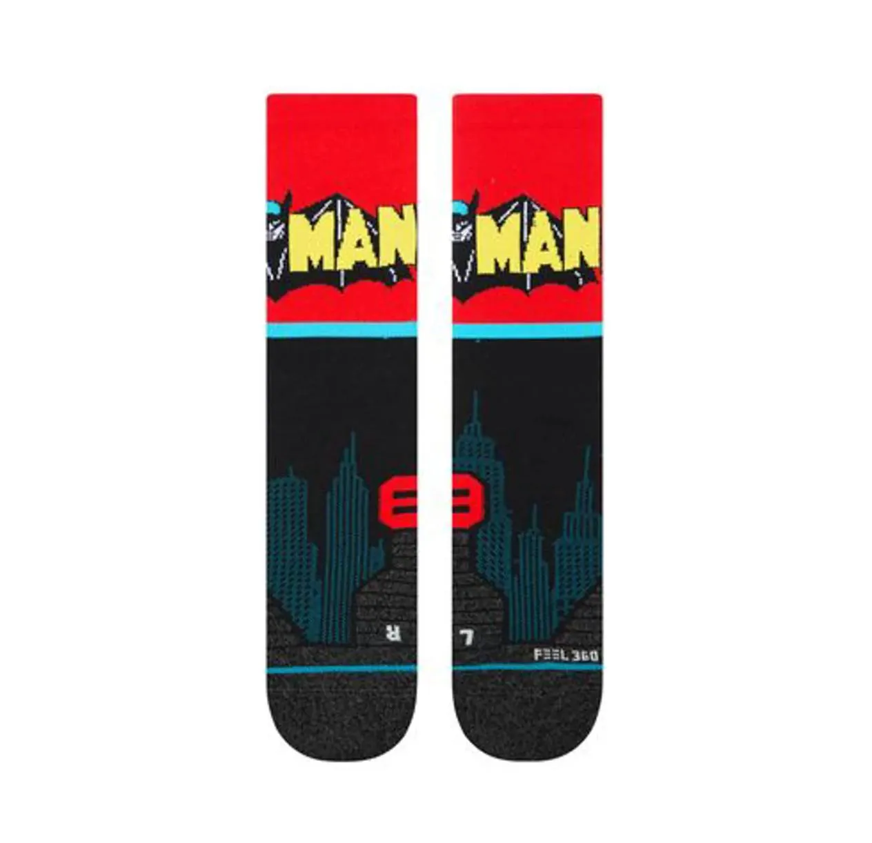 Stance Batman Comic Mid Mens Socks Size M (6-8.5 US)