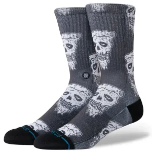 Stance Pizza Face Socks White Black