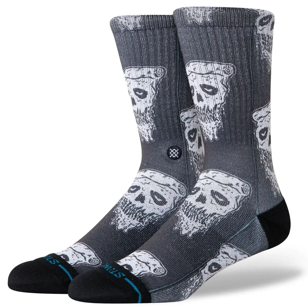 Stance Pizza Face Socks White Black
