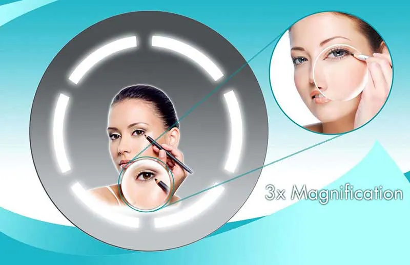 SteamSpa Round Fog Free Bathroom Mirror
