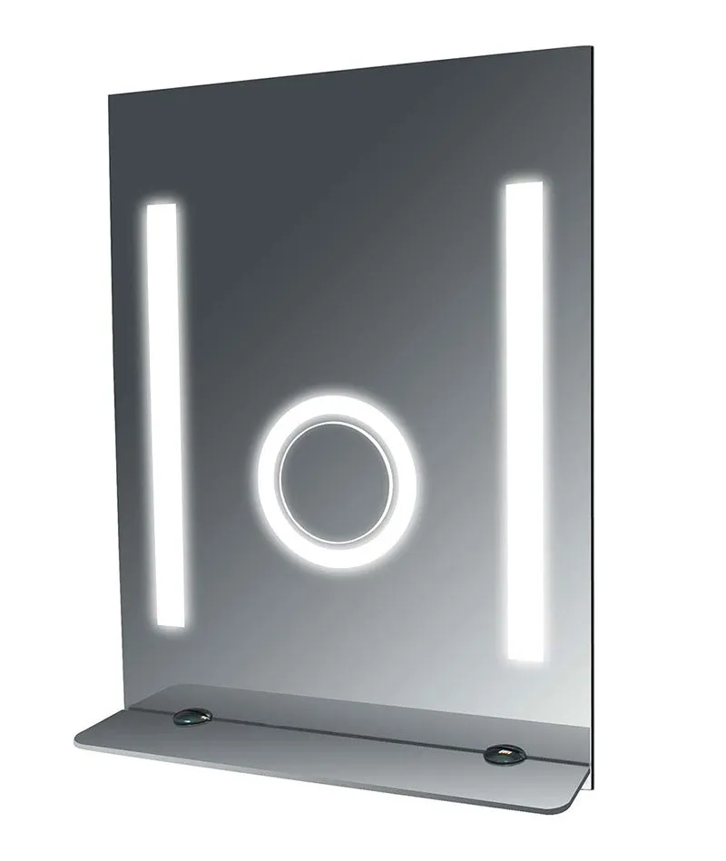 SteamSpa Tall Fog Free Bathroom Mirror with Glass Shelf