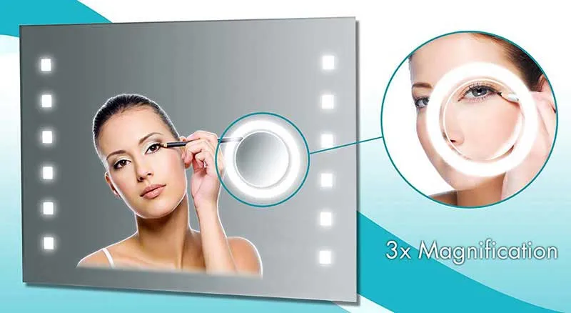 SteamSpa Wide Fog Free Bathroom Mirror