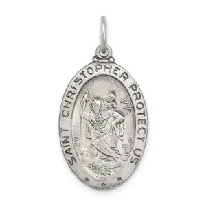 Sterling Silver St. Christopher Hockey Medal