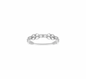 Stone Babylone Anneau Bague White Gold