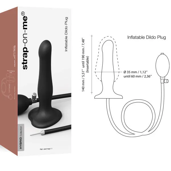 Strap-on-me Hybrid Inflatable Dildo Plug