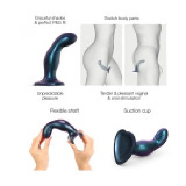 Strap on Me Snaky Metallic Blue Med Dil