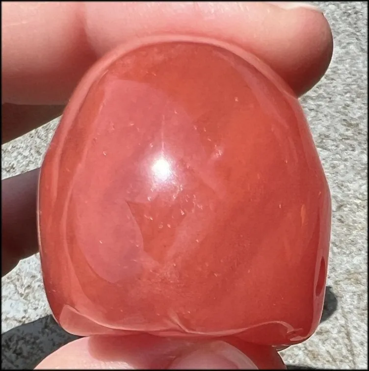 Strawberry Quartz CRYSTAL SKULL - Stimulate Heart Chakra, Grounding