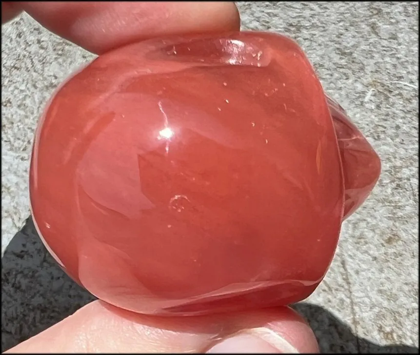 Strawberry Quartz CRYSTAL SKULL - Stimulate Heart Chakra, Grounding