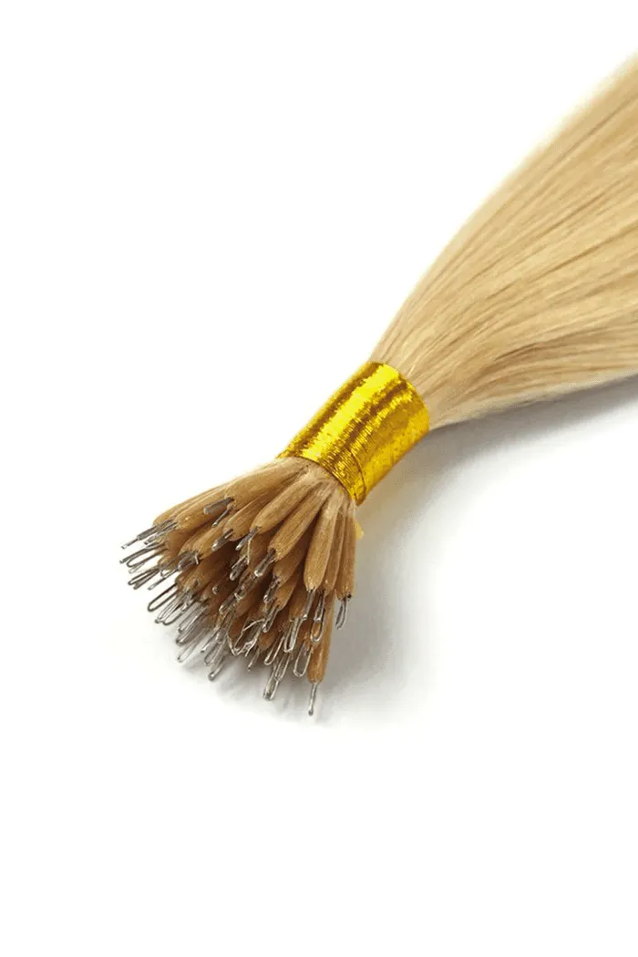 Strawberry/Ginger Blonde (#27) Nano Ring Hair Extensions