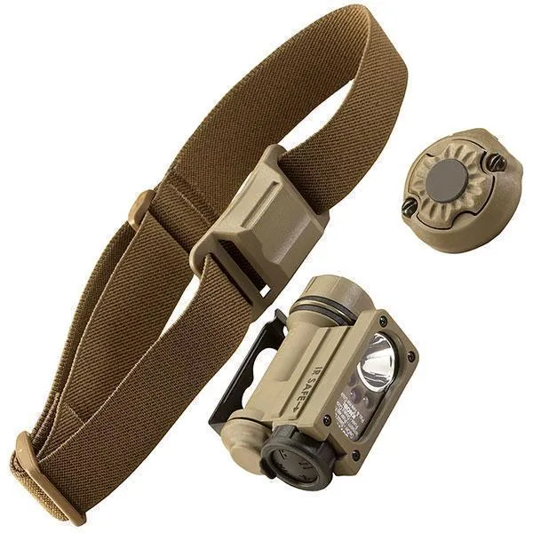 Streamlight Sidewinder Compact II Military Model w/ Helmet Mount & Head Strap Clam 14512