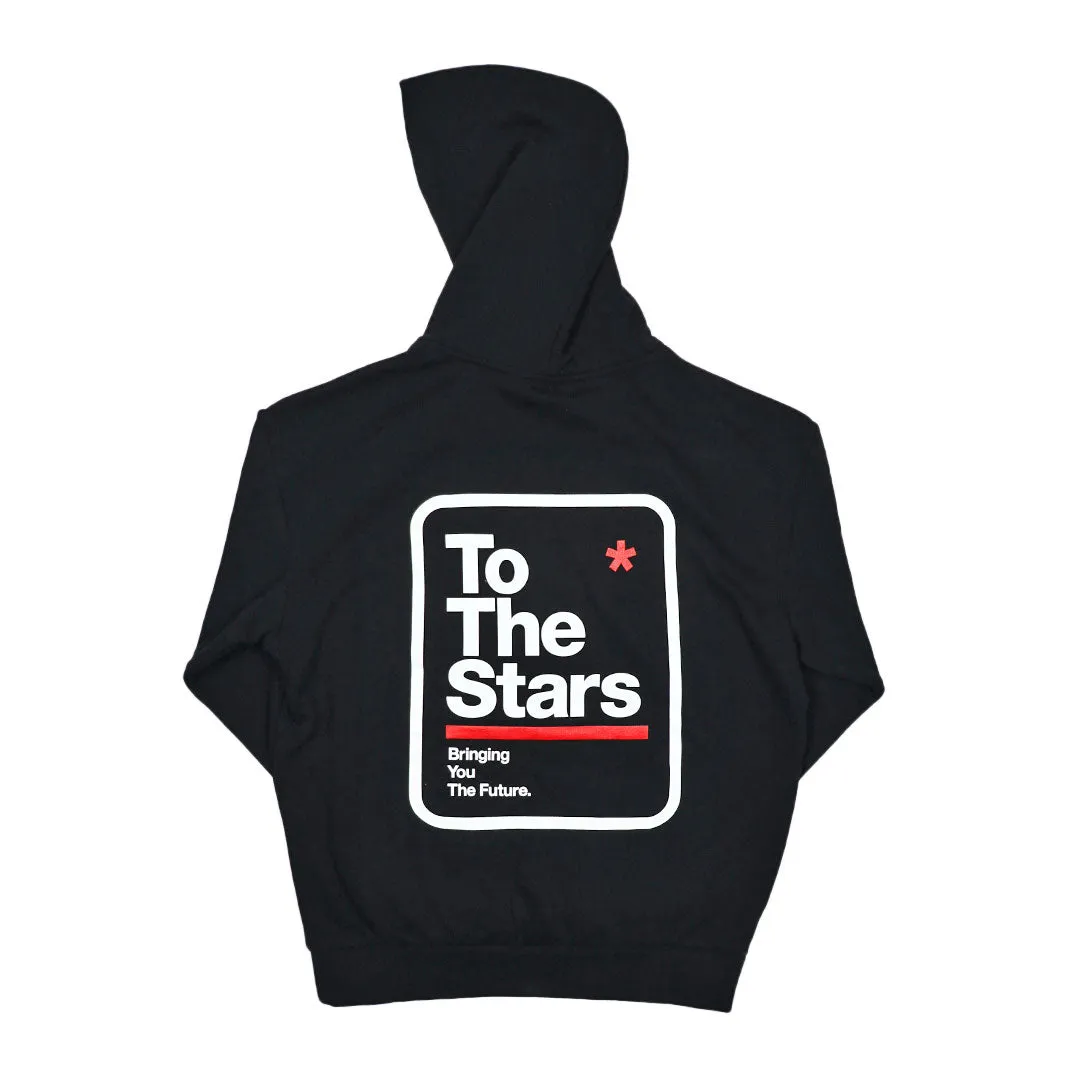 Street Sign Heavyweight Pullover Hoodie Black