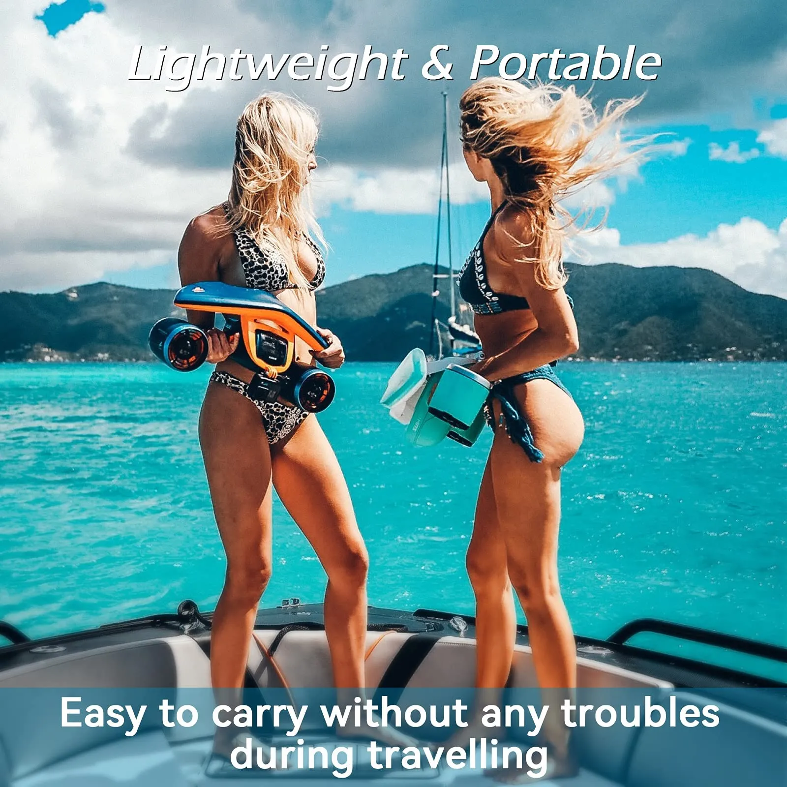 sublue WhiteShark Mix Underwater Scooter Dual Motors, Action Camera Compatible, Water Sports Swimming Pool Scuba Diving for Kids & Adults