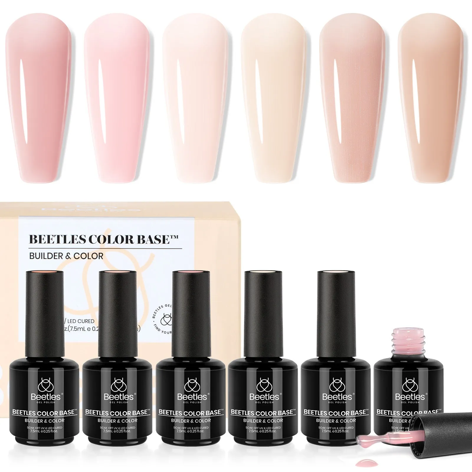 Sunset Peach-6 Colors Color Base Set