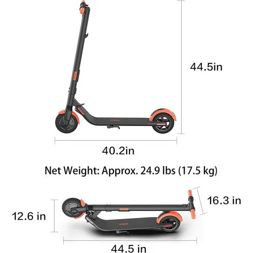 Super Cool 2025 Segway Ninebot ES1L Electric Kick Scooter | Up To 20KPH | 250W Motor | Upgraded | Can Hold Up to 220Lbs