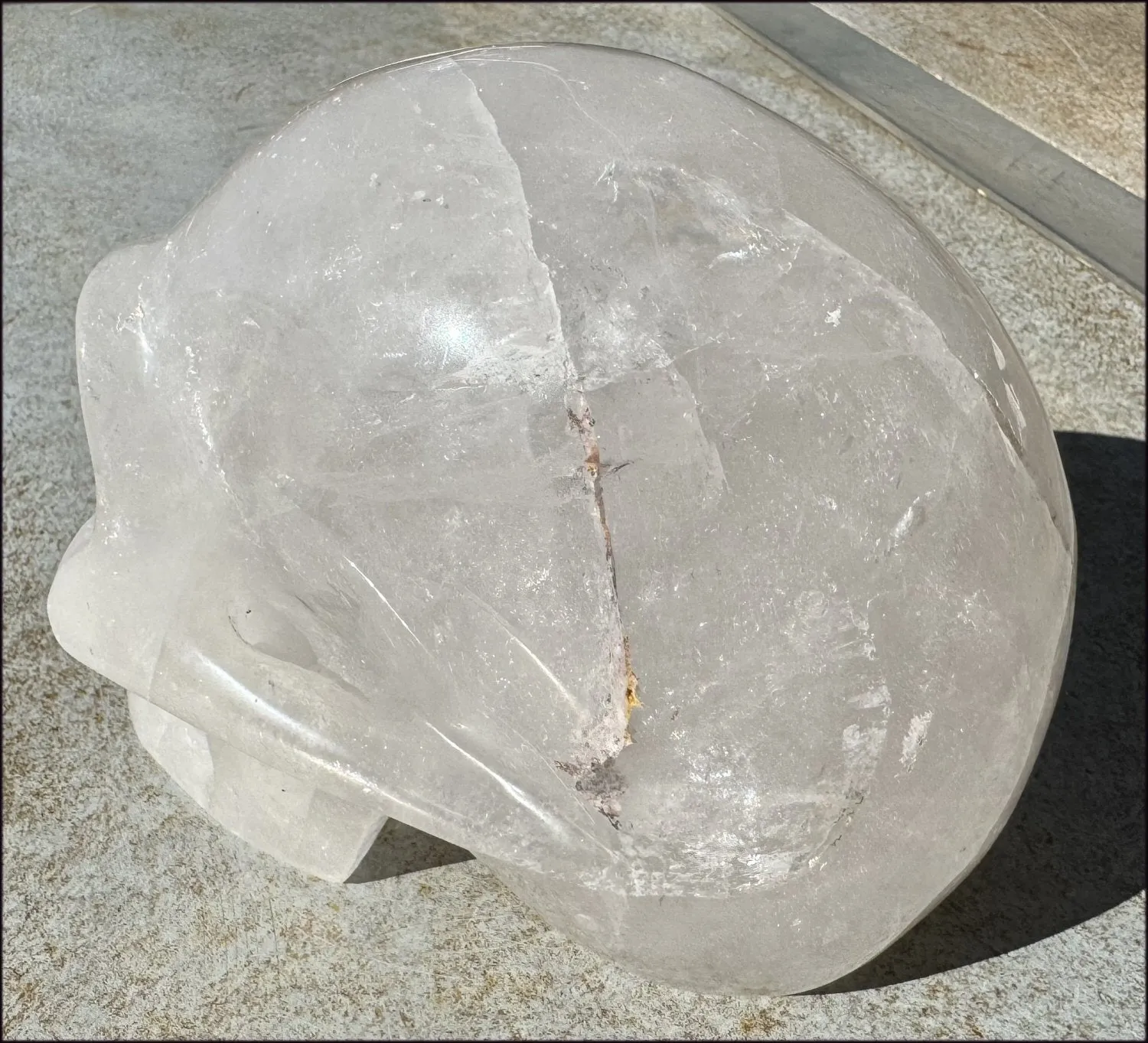 ~Super Sale~ LifeSize Himalayan Quartz Crystal Skull with Chlorite, Hematite!