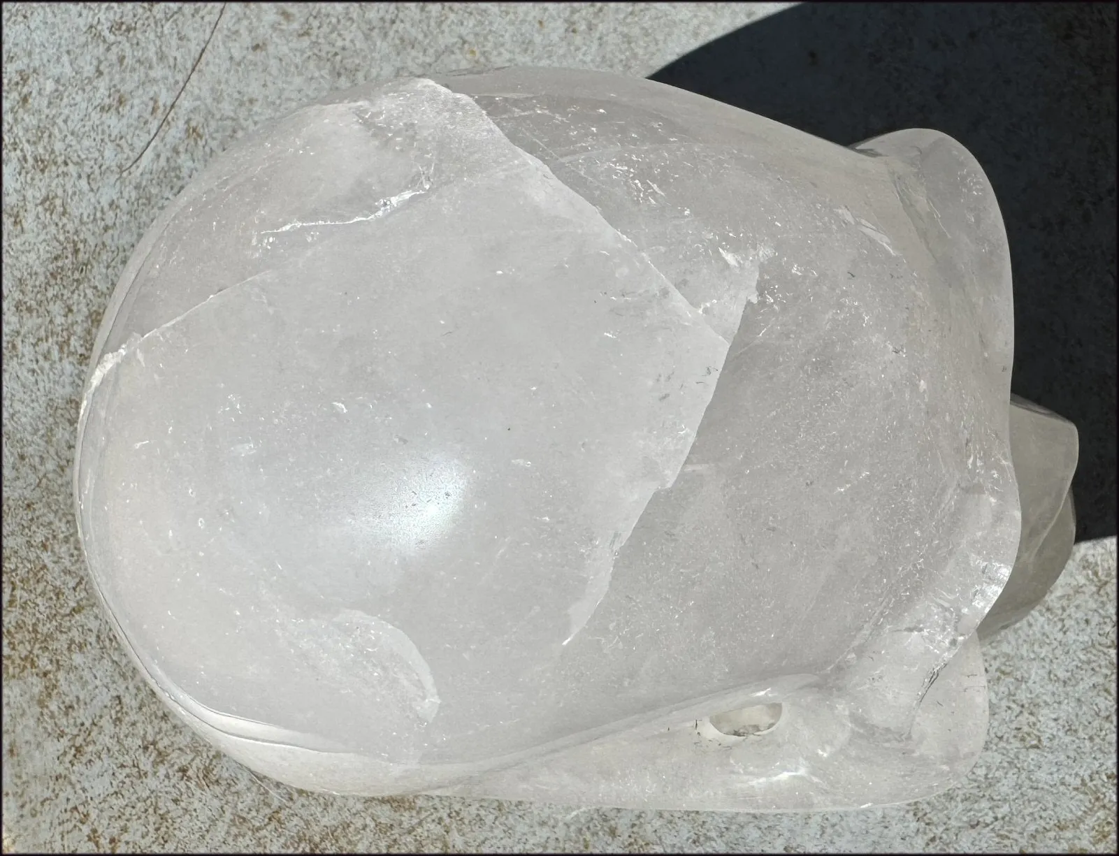 ~Super Sale~ LifeSize Himalayan Quartz Crystal Skull with Chlorite, Hematite!