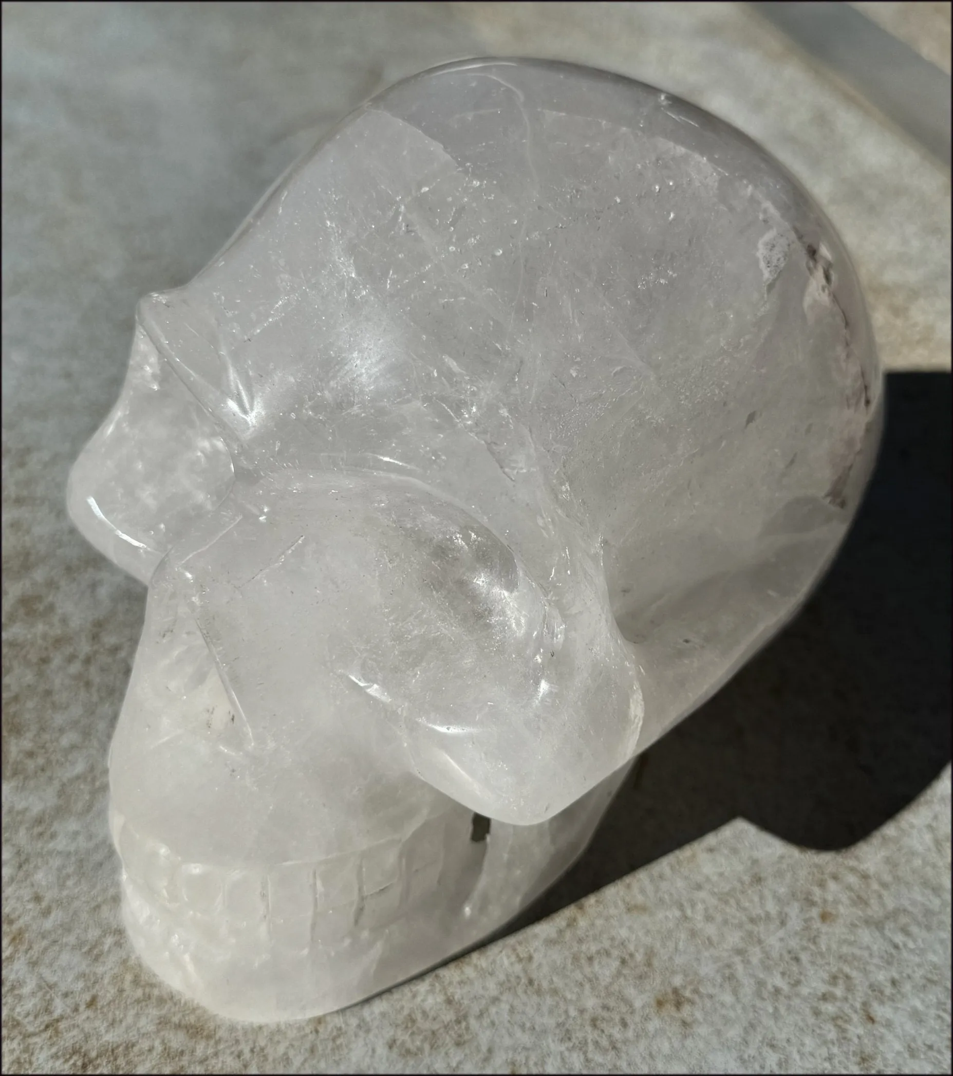 ~Super Sale~ LifeSize Himalayan Quartz Crystal Skull with Chlorite, Hematite!