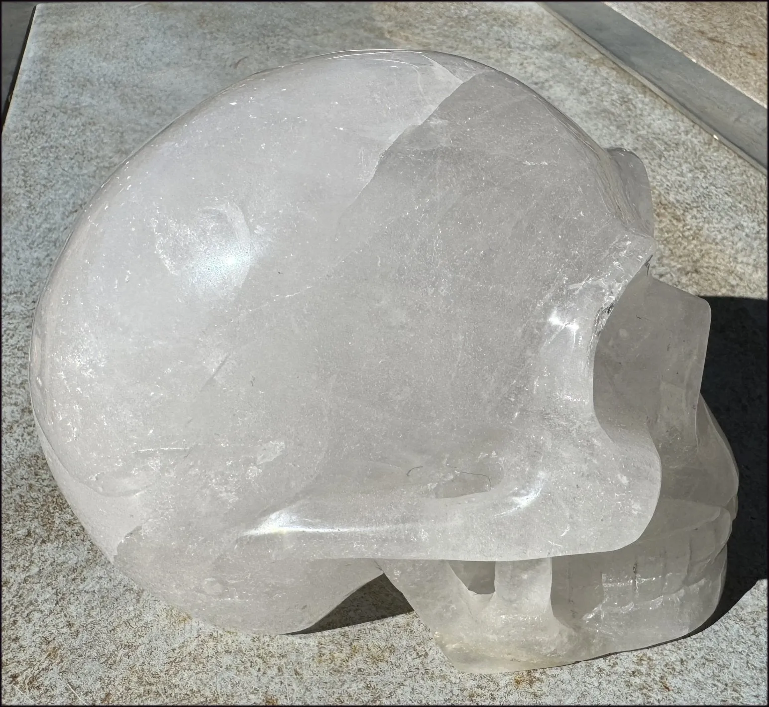 ~Super Sale~ LifeSize Himalayan Quartz Crystal Skull with Chlorite, Hematite!