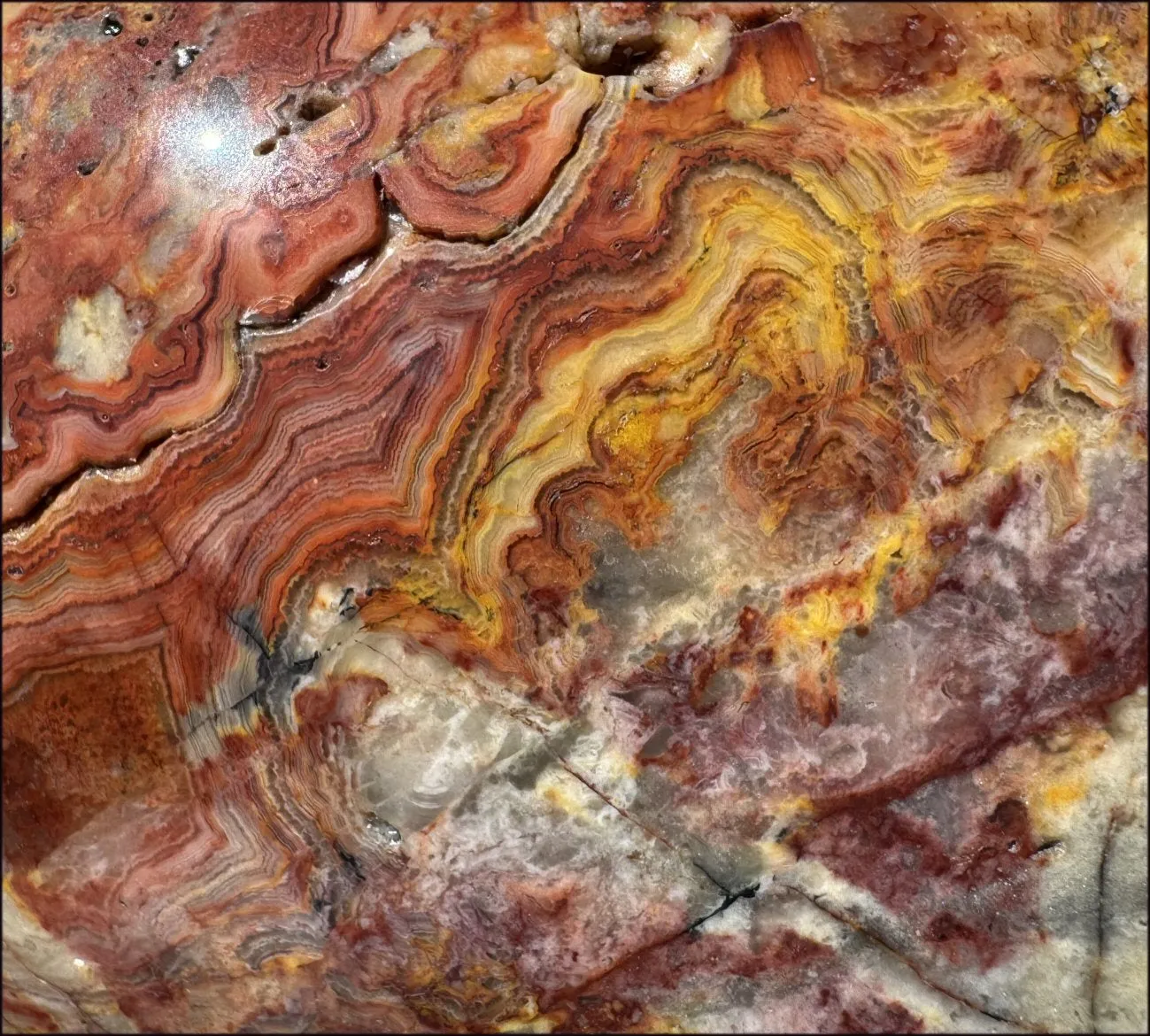 ~Super Sale~ LifeSize RED Crazy Lace Agate Crystal Skull - Laughter, Divination - 15lbs 