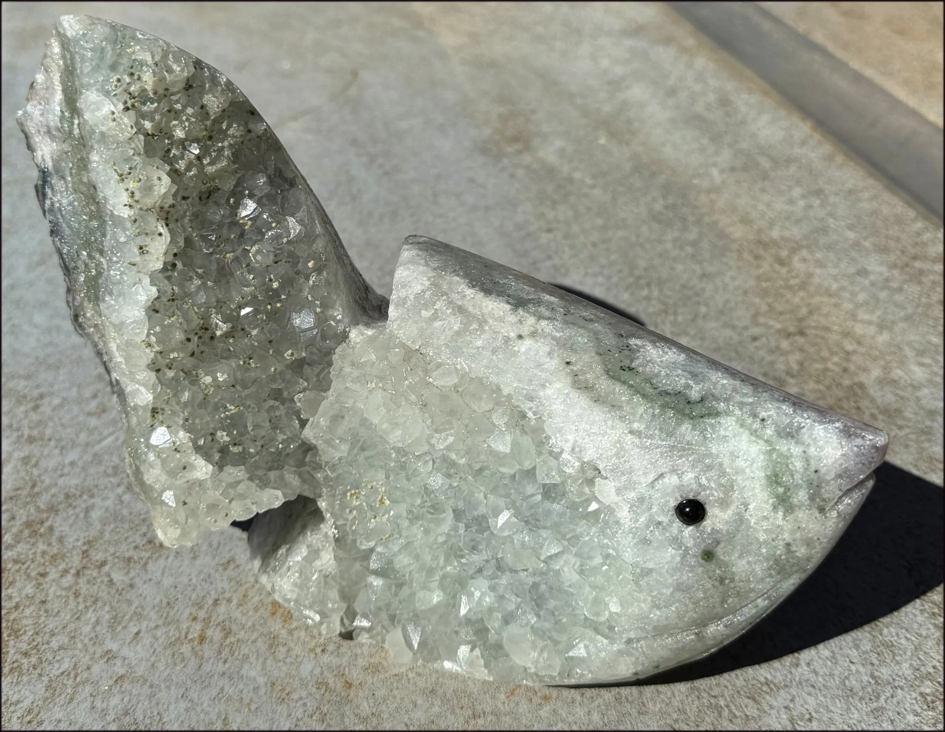 Super Sparkly Agate Geode Crystal BETTA FISH - Just keep swimming! - 5lbs 
